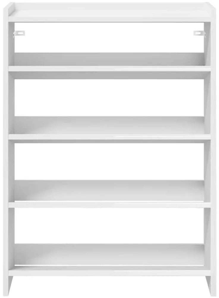 Ράφι παπουτσιών Λευκό 60x25x81 cm Κατασκευασμένο ξύλο - Λευκό