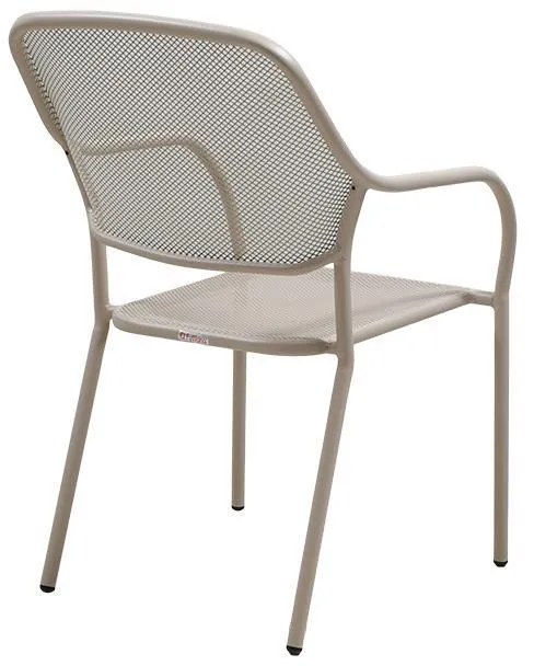 Καρέκλα 23722 Fylliana Μεταλλική Μπέζ 54x69x83 εκ. 54x69x85 εκ.