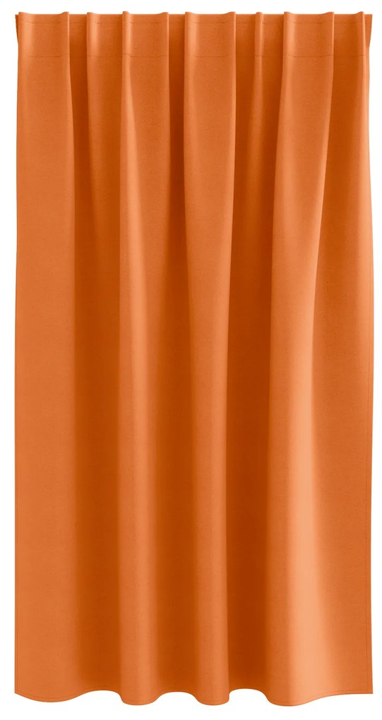 vidaXL Κουρτίνες 2 pcs Φωτεινό Πορτοκάλι 140 x 140 cm Πολυεστέρας