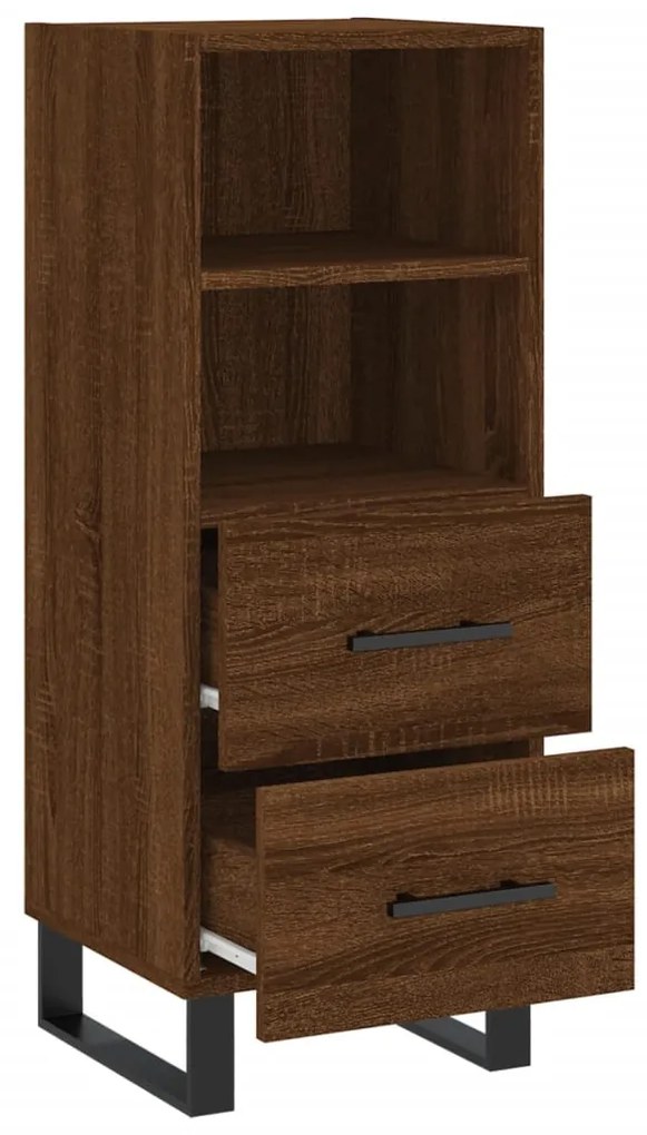 vidaXL Ντουλάπι Καφέ Δρυς 34,5 x 34 x 90 εκ. Επεξεργασμένο Ξύλο