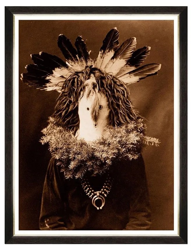 Κάδρο Haschogan Mask Navajo FA13118 60X80 MindTheGap Κάθετοι Wood