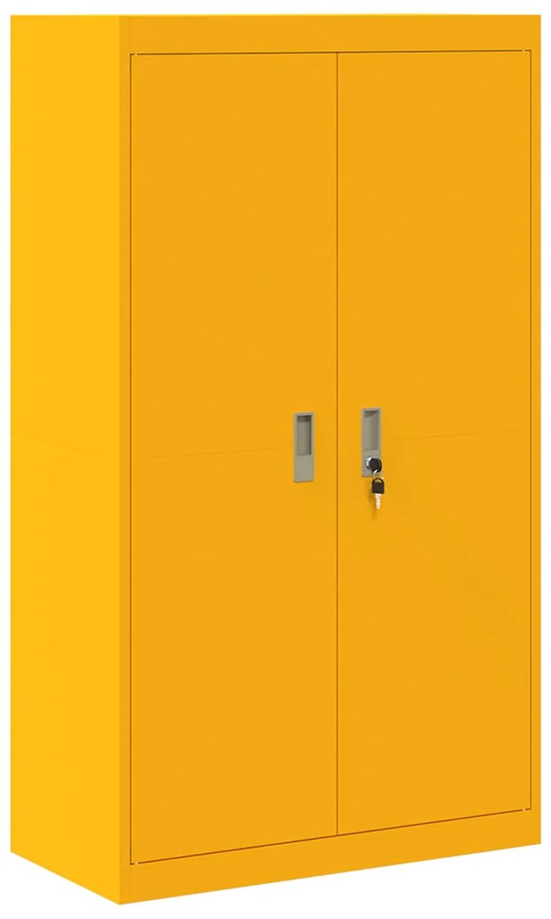 vidaXL Ντουλάπι αποθήκευσης 2 pcs Χαμομηλί κίτρινο 80 x 40 x 140 εκ