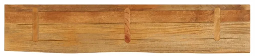 vidaXL Επιφάνεια Τραπεζιού 140x20x3,8 εκ. Live Edge Μασίφ Ξύλο Μάνγκο