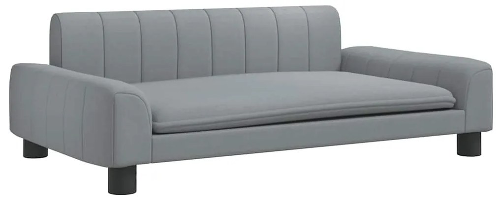 vidaXL Καναπές Παιδικός Ανοιχτό Γκρι 90 x 53 x 30 εκ. από Ύφασμα
