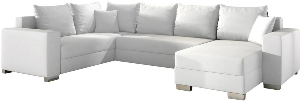Γωνιακός καναπές Elsa-Δεξιά-Λευκό - 312.00Χ210.00Χ92.00cm