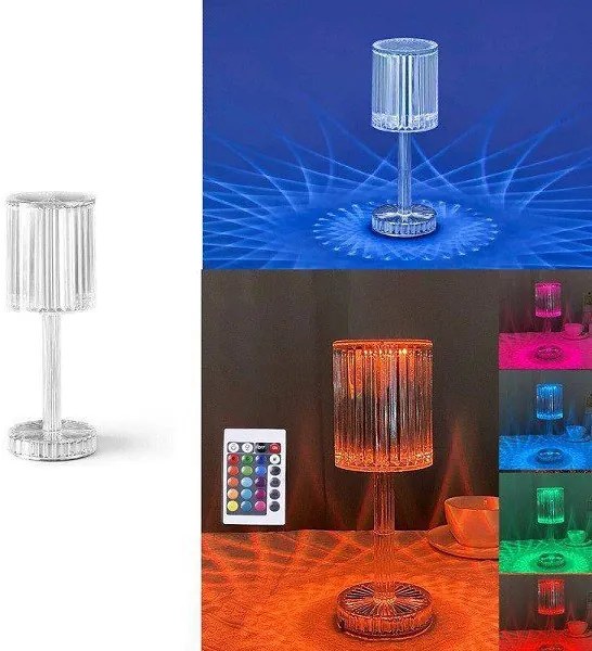 LED επαναφορτιζόμενο φωτιστικό με τηλεχειριστήριο
