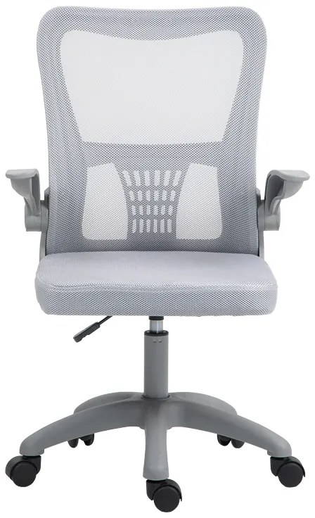 Καρέκλα γραφείου εργασίας Annalise pakoworld mesh γκρι 57x53x100εκ (1 τεμάχια)