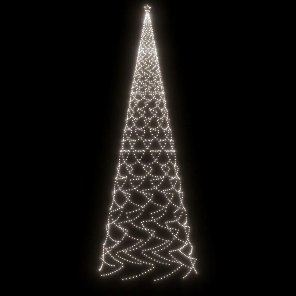ΧΡΙΣΤΟΥΓΕΝΝΙΑΤΙΚΟ ΔΕΝΤΡΟ ΜΕ ΑΚΙΔΑ 3000 LED ΨΥΧΡΟ ΛΕΥΚΟ 800 ΕΚ. 343579