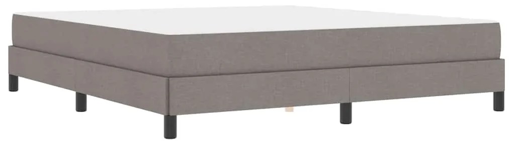vidaXL Κρεβάτι με ελατήρια με στρώμα Taupe 180 x 200 cm ύφασμα