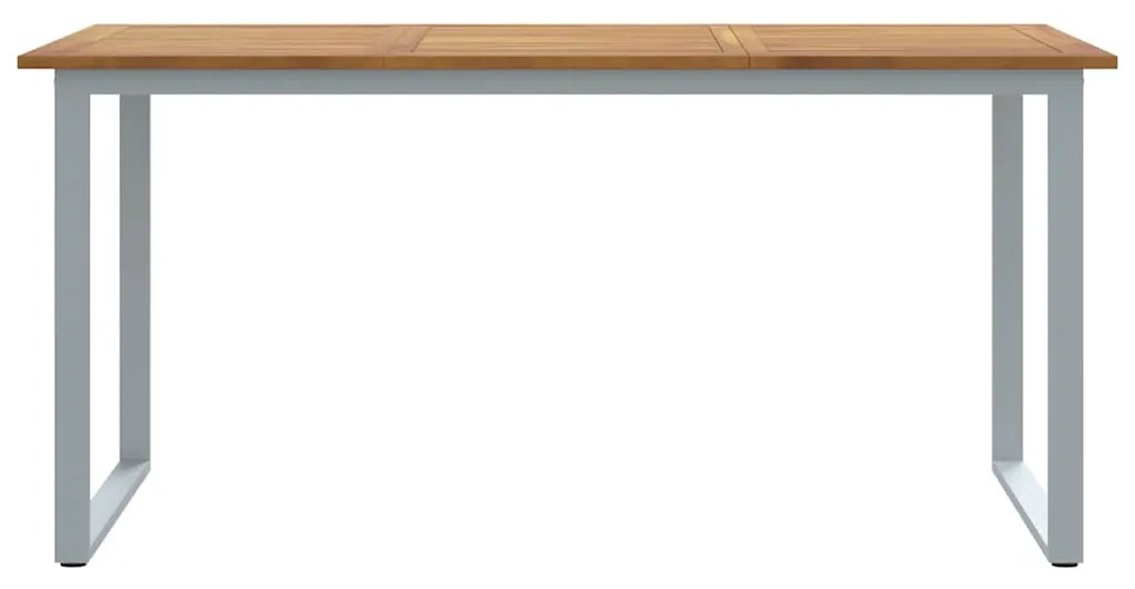 vidaXL Τραπέζι Κήπου για Φαγητό Γκρι 160 x 80 x 75 cm