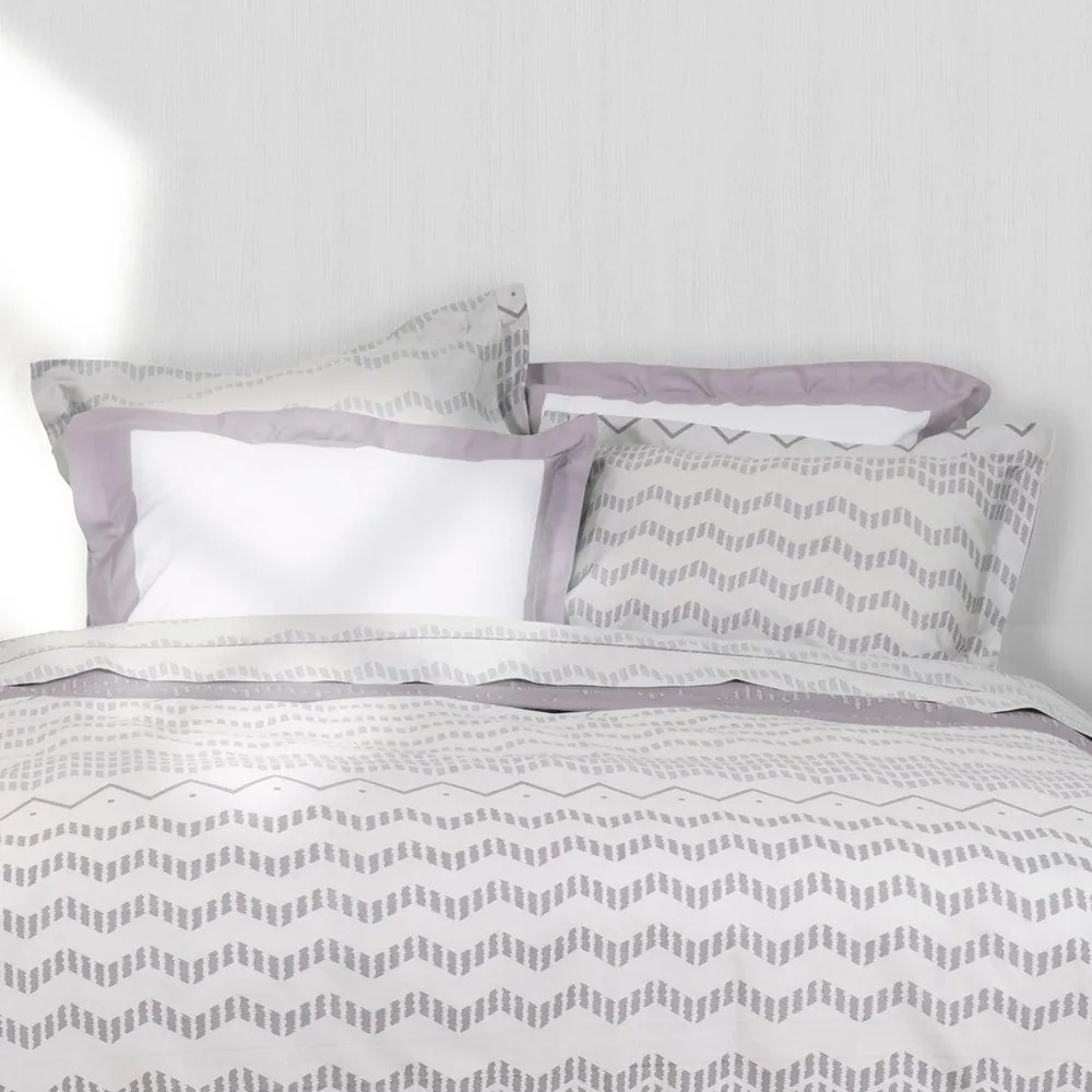 Μαξιλαροθήκες Jeymour Oxford (Σετ 2τμχ) Greige Nima 52X72 100% Βαμβακοσατέν