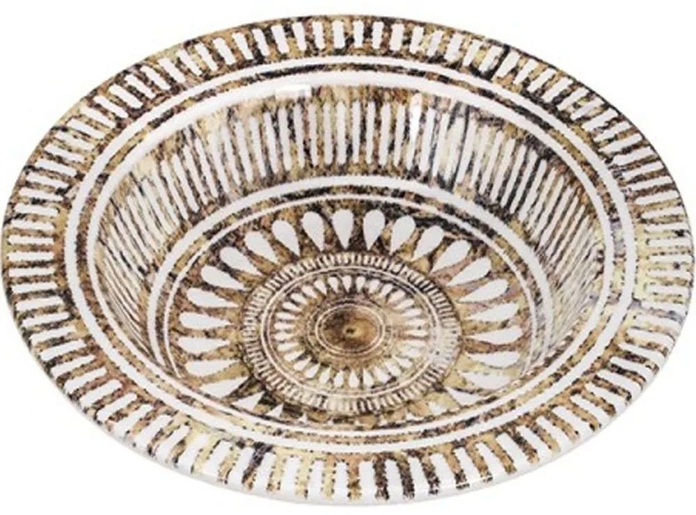 Πιάτο Βαθύ Ethnic PS176BZ0222 22cm Multi Oriana Ferelli® Porcelain
