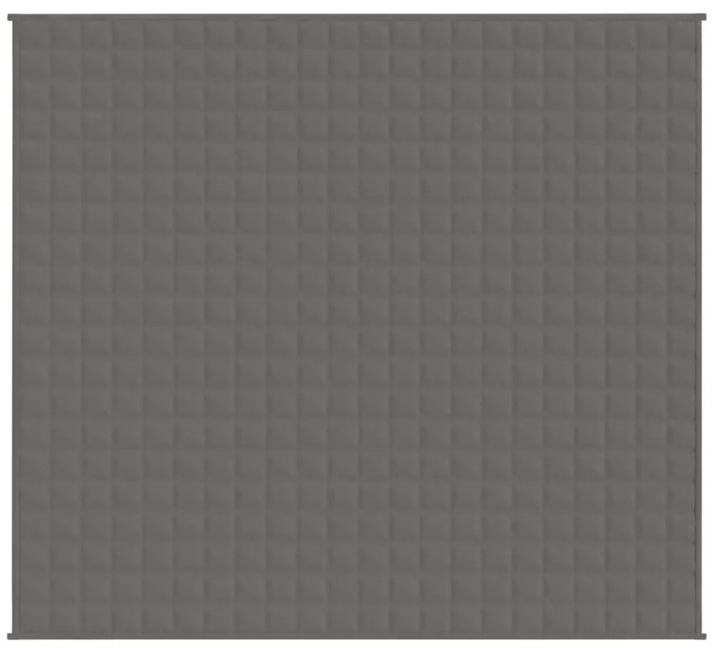 vidaXL Κουβέρτα Βαρύτητας Γκρι 200 x 225 εκ. 13 κ. Υφασμάτινη