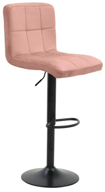 Σκαμπό μπαρ Remina pakoworld πτυσσόμενο σάπιο μήλο βελούδο-βάση μαύρο μέταλλο 44x44x112εκ