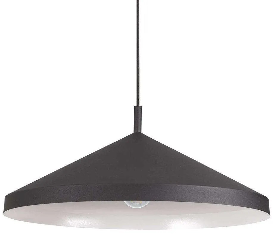 Φωτιστικό Οροφής Yurta 281582 50x21/232cm 1xE27 60W Black Ideal Lux