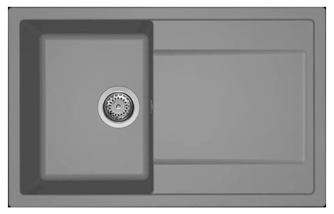 Νεροχύτης κουζίνας LIFE 300 Titanium 73 ELLECI 79x50cm