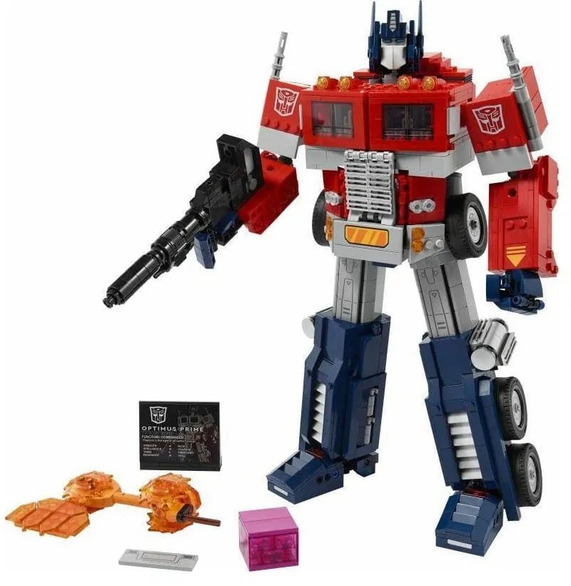 Ρομπότ Συναρμολογούμενο Transformers Optimus Prime 10302 1508τμχ 18 ετών+ Red-Blue Lego