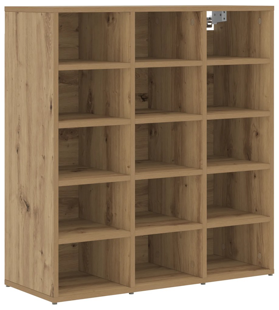 vidaXL Ντουλάπα Παπουτσιών με ράφι artisan δρυς 103x30x51 εκ