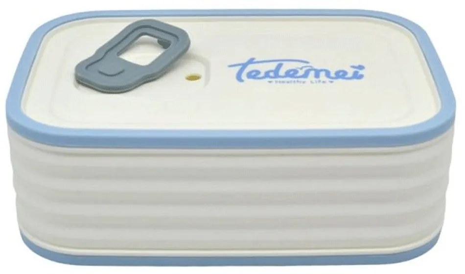Φαγητοδοχείο 833948 15,5x10,8x5,3cm 580ml White-Light Blue Ankor Plastic