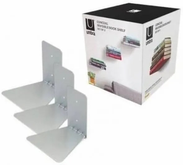 Σετ 3 αόρατα ράφια βιβλίων 18x17x14εκ. Umbra Conceal large