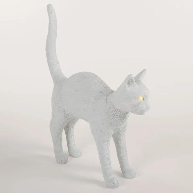Επιτραπέζιο Φωτιστικό Jobby The Cat 15040 White Seletti Πολυρεσίνη