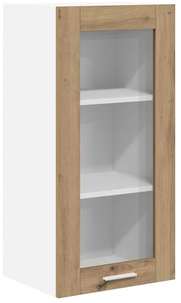 vidaXL Κρεμαστό ντουλάπι με πόρτα 2 pcs Artisan Oak 40 x 31 x 80 εκ.