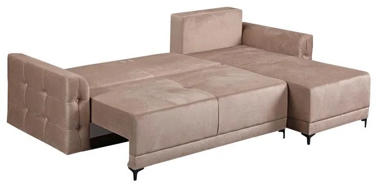 Γωνιακός Καναπές - Κρεβάτι SMAK Καφέ 266x175x83εκ 266x175x83 εκ.