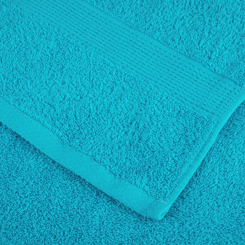 vidaXL Πετσέτες 4 pcs Τιρκουάζ 15 x 21 cm Βαμβάκι