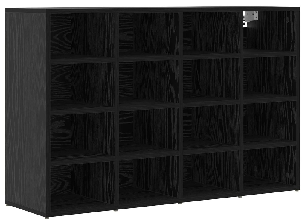 vidaXL Ντουλάπα Παπουτσιών Μαύρη δρυς 103x30x51 εκ Επεξεργασμένο ξύλο