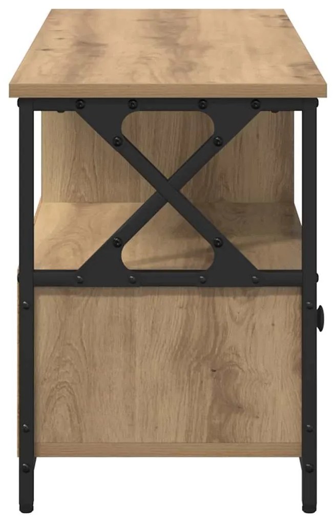 vidaXL Ντουλάπι TV με συρτάρι Artisan Oak 90 x 33 x 45 εκ