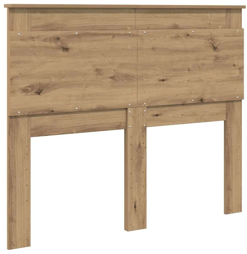 vidaXL Κεφαλάρι με κεφαλάρι Artisan Oak 135 cm Επεξεργασμένο ξύλο