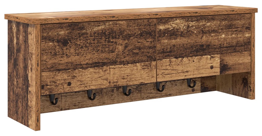 vidaXL Τοίχου Κρεμάστρα Παλαιό ξύλο 80 x 20 x 30 cm Επεξεργασμένο ξύλο