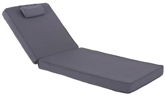 ΜΑΞΙΛΑΡΙ ΞΑΠΛΩΣΤΡΑΣ TEXTILENE 600gr/m2 SIFNOS ΓΚΡΙ HM11237.30T 194x70x11Yεκ.