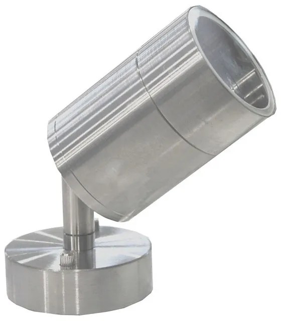 Adeleq Σποτ Επίτοιχο Κινητό Μονής Φ60 316 Stainless Steel Ματ Gu10(8054) 3-1012