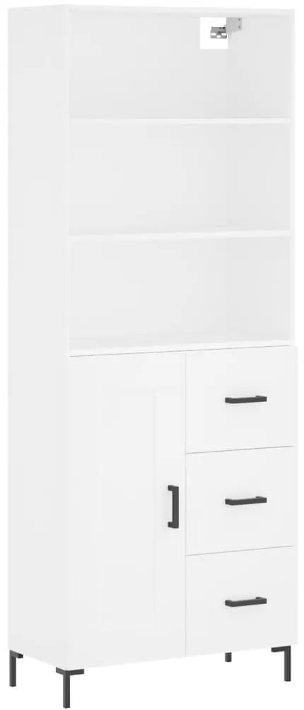 vidaXL Ντουλάπι Λευκό 69,5x34x180 εκ. από Επεξεργασμένο Ξύλο