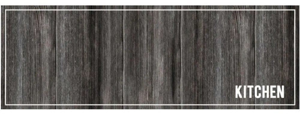 Χαλάκι Κουζίνας Cook &amp; Wash 707 Kitchen Wood 50X150cm Anthracite Sdim 50Χ150 Polyamide