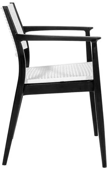 Καρέκλα Best Fylliana Μαύρο - Γκρί 57,5x55x80 εκ. 57.5x55x80 εκ.
