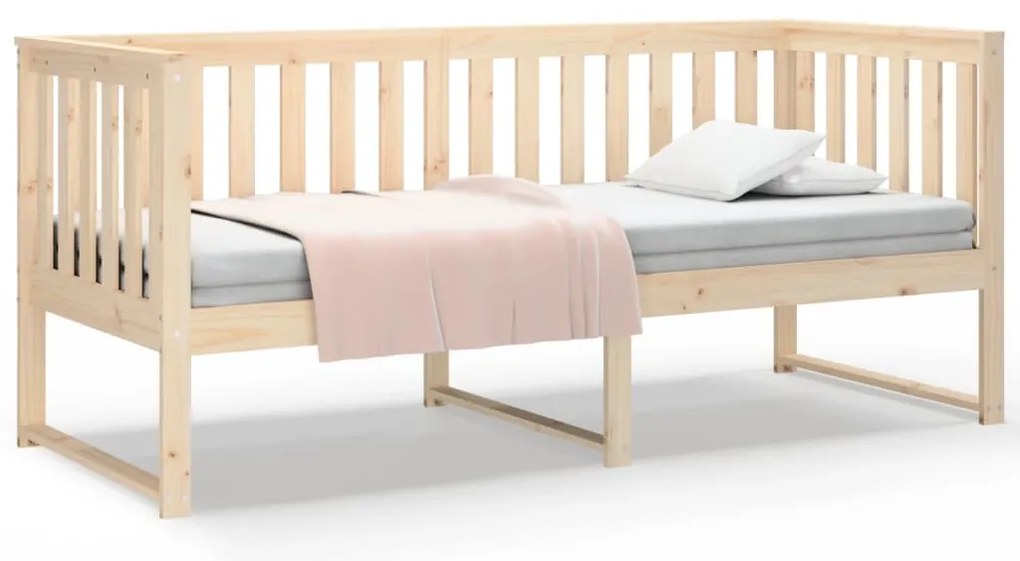 vidaXL Κρεβάτι ημέρας χωρίς στρώμα 75x190 cm Στερεό ξύλο πεύκο