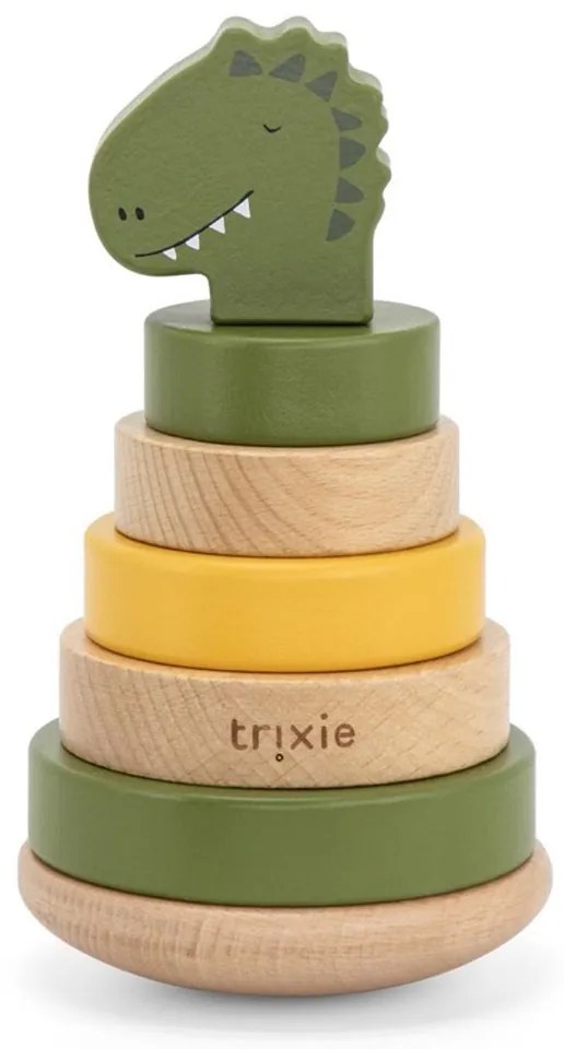 Ξύλινη Πυραμίδα Στοίβαξης (Φ10x19) Trixie Mr.Dino