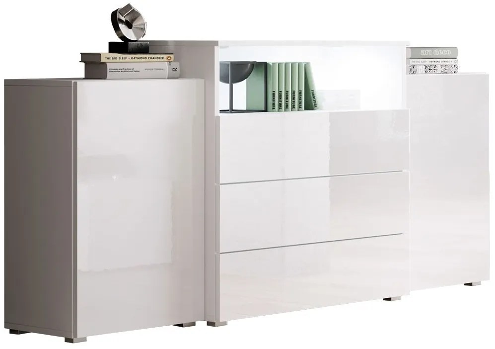 Μπουφές Urban III-Leuko - 150.00Χ39.00Χ81.00cm