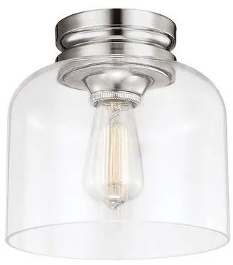 Πλαφονιέρα Φωτιστικό Οροφής 1xE27 Hounslow Elstead Lighting-FE-HOUNSLOW-F-PN-Νίκελ Ματ FE-HOUNSLOW-F-PN