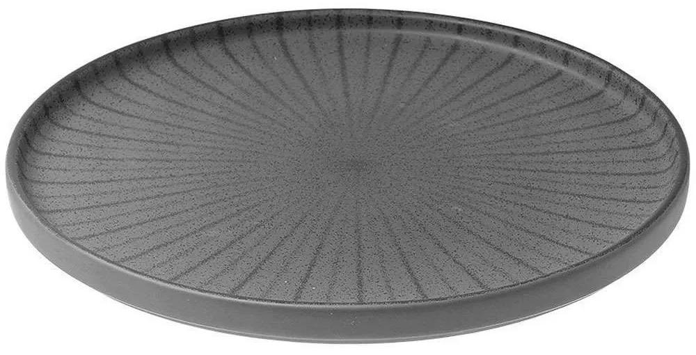 Πιάτο Ρηχό Nordic 07-15817 21cm Black Estia Πορσελάνη