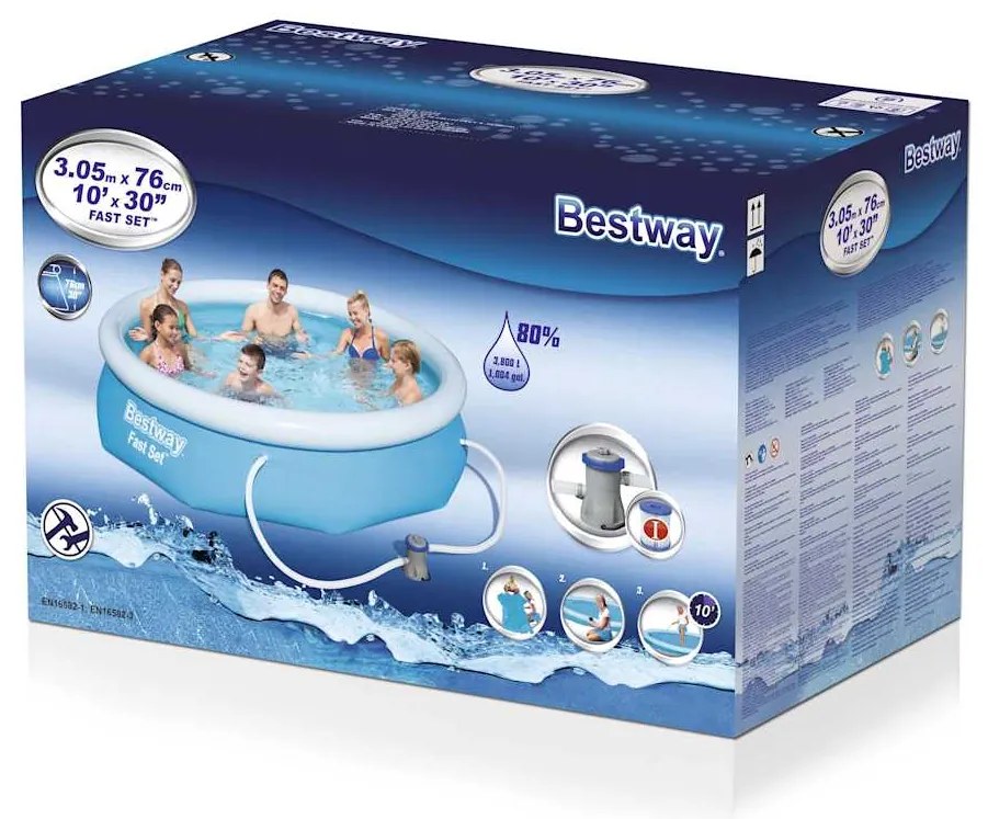 Bestway Σετ Πισίνας Fast Set 305 x 76 εκ. 57270