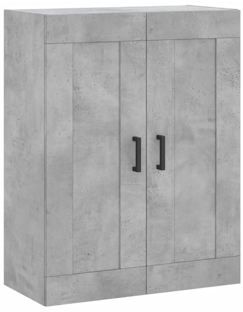 vidaXL Ντουλάπι Γκρι Σκυροδέματος 69,5x34x180 εκ. Επεξεργασμένο Ξύλο