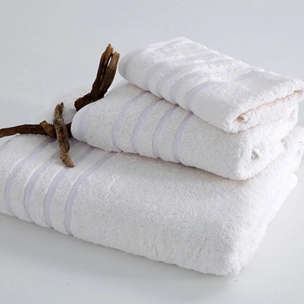Πετσέτα Selection Bath White Sb Home Χεριών 40x60cm 100% Cotton