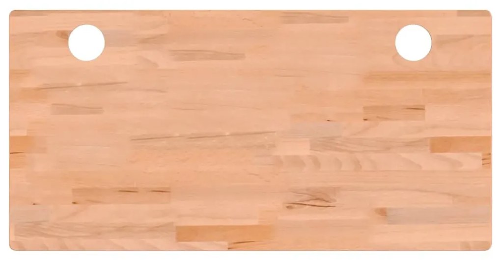 vidaXL Επιφάνεια Γραφείου 110x55x2,5 εκ. από Μασίφ Ξύλο Οξιάς