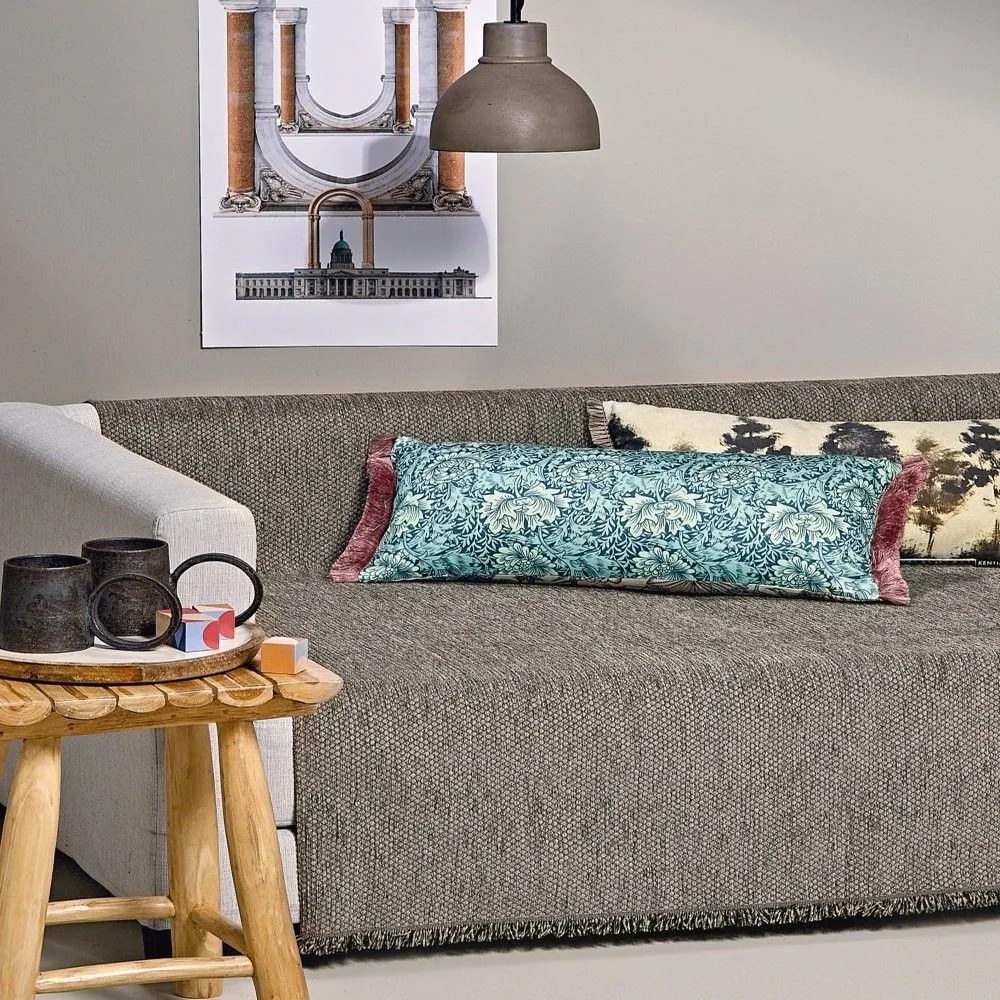 Ριχτάρι Kanon 04 Light Brown Kentia Πολυθρόνα 170x180cm Chenille,Βαμβάκι,Polyester