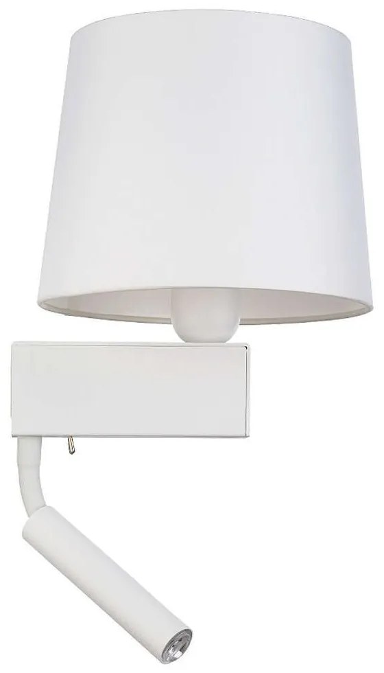 Φωτιστικό Τοίχου - Απλίκα Chillin 8216 1xE27 max 40W &amp; 1xG9 max 10W White Nowodvorski Metal, Fabric