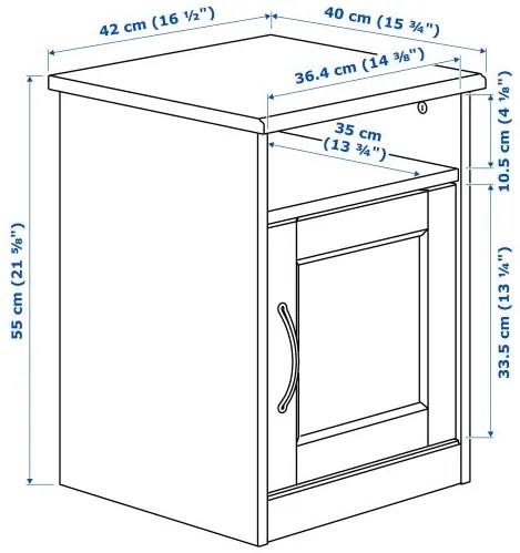 SONGESAND κομοδίνο 703.674.44