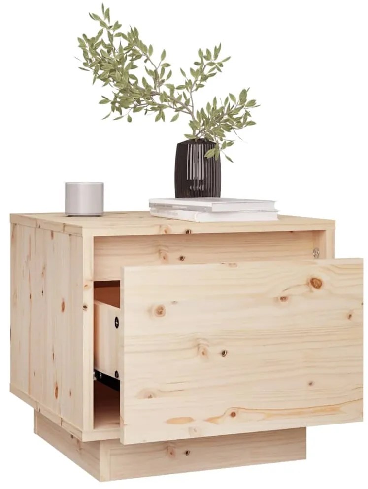 vidaXL Κομοδίνα 2 τεμ. 35 x 34 x 32 εκ. από Μασίφ Ξύλο Πεύκου